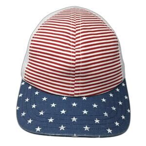 George Hats Trucker Hat Red Blue One Size Stars Stripes Snapback Adjustable USA